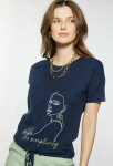Monnari Halenky Bavlněné tričko Navy Blue S