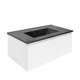 Koupelnová skříňka s umyvadlem SAT B-WAY 79x30x45 cm bílá lesk BWAY80WU4B BWAY80WU4B