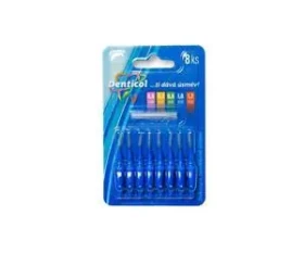 Denticol P01 1 mm / Mezizubní kartáček / plochá rukojeť / 16 ks (8+8) (8595689805777)
