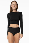 Dámské bezešvá košilka s dlouhým rukávem Simple Longsleeve Černá - Julimex černá M