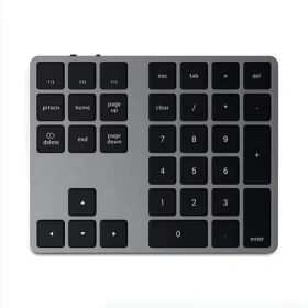 Satechi Extended Keypad Space Gray / Bezdrátová numerická klávesnice / Bluetooth / hliníková (ST-XLABKM)