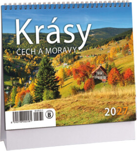 Stolní kalendář mini 2027 Aria Krásy Čech a Moravy