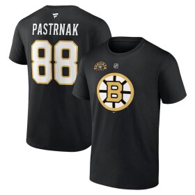 Fanatics Pánské Tričko David Pastrňák #88 Boston Bruins 100th Anniversary Stack Logo Name Number Velikost: