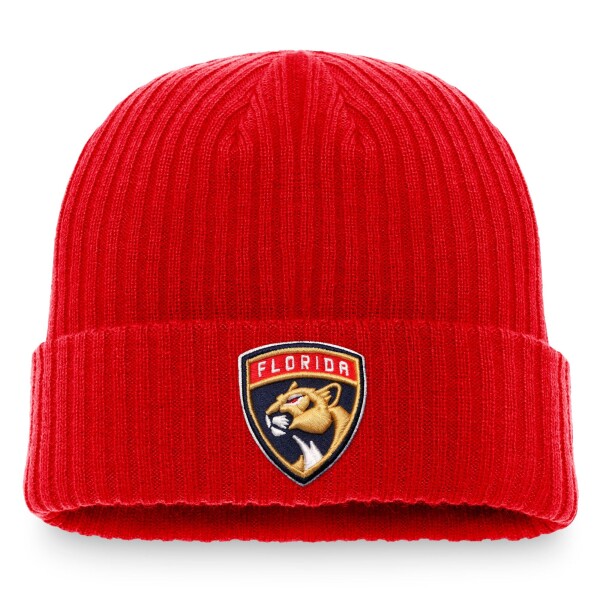 Fanatics Pánská zimní čepice Florida Panthers NHL Core Primary Logo Cuffed Knit