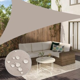 Malatec Stínící plachta trojúhelník 5x5x5m 200g/m hnědá taupe