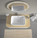 DURAVIT - Happy D.2 Plus Umyvadlová mísa zápustná 600x400 mm, bez přepadu, WonderGliss, bílá 23596000001