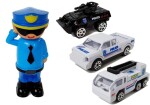 Mamido Garáž pro policejní auta 2v1 Policista Malá auta Zvuk, světla