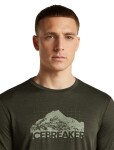 Pánské merino triko dlouhý rukáv ICEBREAKER Mens Merino 150 Tech Lite LS Tee AorakiExplor, Dark Loden velikost: XL