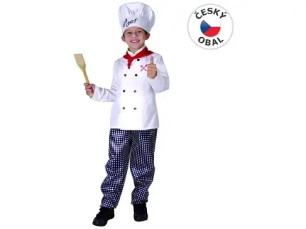 MaDe 03959 - Šaty na karneval - kuchař, 120-130 cm