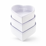 Cake star Dárkový box "srdce" pruhledné víko 23x20x8,5cm "S"