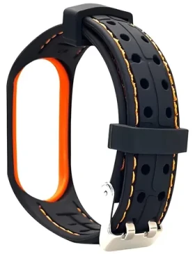 Beline Smart Strap černo-oranžová / Řemínek / silikonový / Xiaomi Smart Band 7