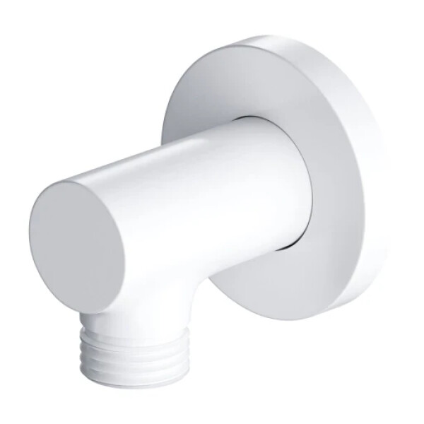 OMNIRES - Držák sprchy s vývodem pro hadici, bílá mat S008WM