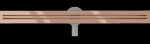 MEXEN - Flat 360 Slim podlahový žlab 90 cm otočný růžové zlato 1641090