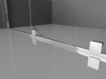 MEXEN/S - Velar Obdelníkový sprchový kout 110 x 75, transparent, chrom 871-110-075-01-01