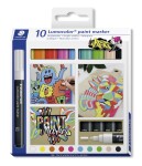 Staedtler Staedtler, 349 C10, Lumocolor, sada akrylových popisovačů, 10 ks