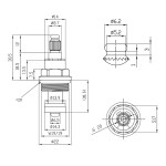 Mereo Kartuš pro dvouručkovou nástěnnou baterii pro nízkotlaké ohřívače 001-013 CB401HC
