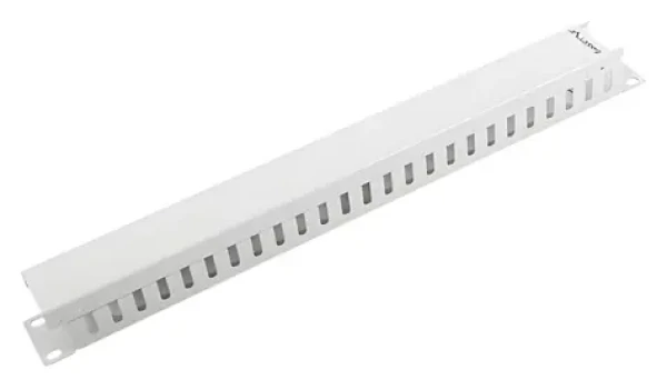Lanberg Kabelový organizér Typ A šedá / Kabelový organizér / 19" / 1U (AK-1201-S)