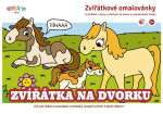 Zvířátka na dvorku - Zvířátkové omalovánky - Barbora Křistková