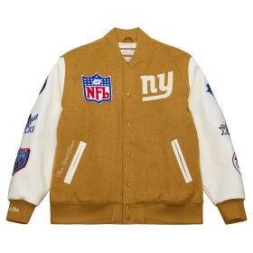 Mitchell & Ness Pánská bunda New York Giants NFL Dusted Varsity Créme Velikost: S