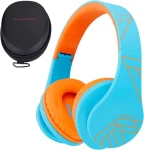 PowerLocus P2 Kids Blue/Orange / Dětská bezdrátová sluchátka s mikrofonem / Bluetooth 5.3 (pwl-p2kids-blueo)
