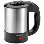 Bomann WKR 1162 stříbrná / Rychlovarná konvice / 1000W / 0.5l / ocel (611621)