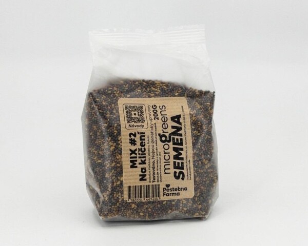 Pěstebna Farma Pěstebna Mix na klíčení Kedlubna Brokolice Vojtěška Rukola na microgreens 200 g