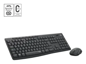 Logitech MK295 Silent Wireless grafitová / Sada klávesnice a myši / bezdrátová / tichá / CH Central (920-009796)