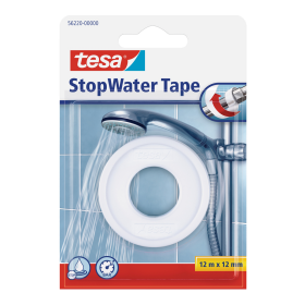 Tesa instalatérská teflonová izolační páska do závitu, 12 m x 12 mm, PTFE, bílá