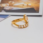 ELENYS Marquise Shine – pozlacený prsten 18K žluté zlato Velikost: 6 (EU: 51-53)