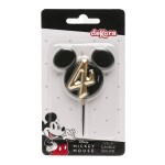 Dortisimo Dekora svíčka Mickey černo-zlatá číslo 4