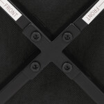 Židle jídelní, modrá látka, nohy černý kov