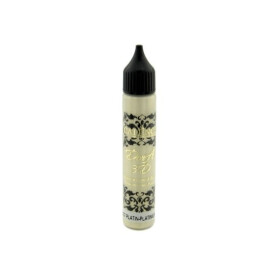 Metalická kontura 3D barva Cadence, 25 ml platinová