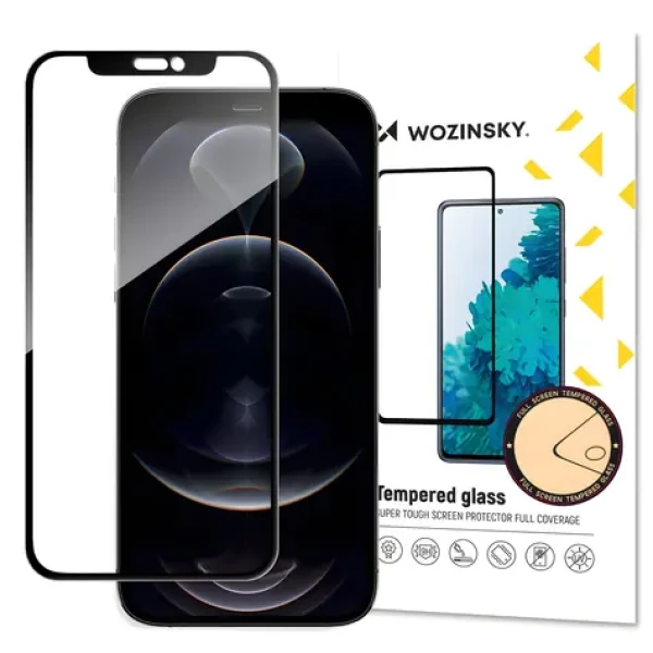 Wozinsky Tvrzené sklo Full Glue s rámečkem / Tvrzené sklo / Apple iPhone 17e, 16e, 14, 13 Pro / Case Friendly