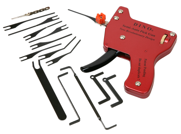 Multipick Semi-Automatický Lockpick GUN - Dino