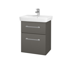 Dřevojas - Umyvadlová skříňka GO SZZ2 50 - N06 Lava / Úchytka T03 / N06 Lava 204587C