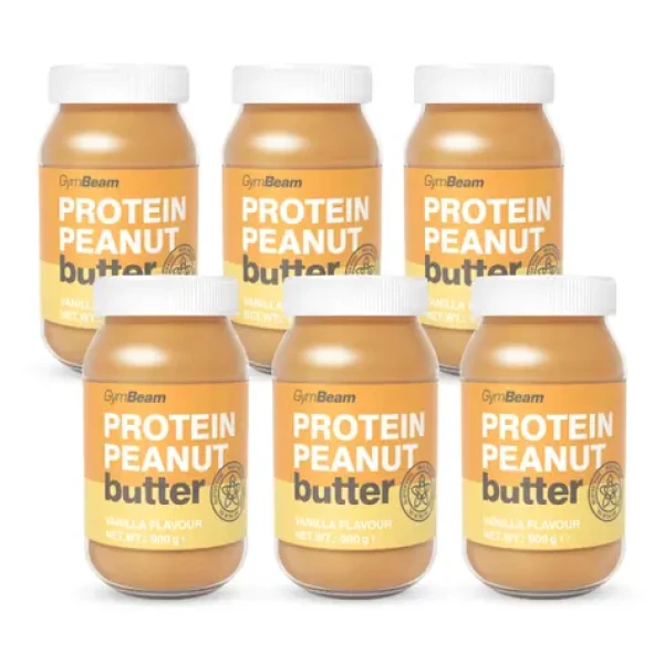Proteinové arašídové máslo - GymBeam (vanilka, 6 x 900 g) (7471-9-vanilla-6x900g)