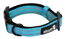Alcott Adventure modrá - velikost S / reflexní obojek pro psy (AC-04268)