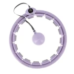 HMS HHW09 Masážní hula hoop se závažím a počítadlem fialová (5907695511970)