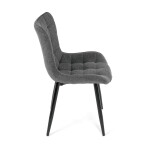 Jídelní židle, šedá, látka, HC-462 GREY2