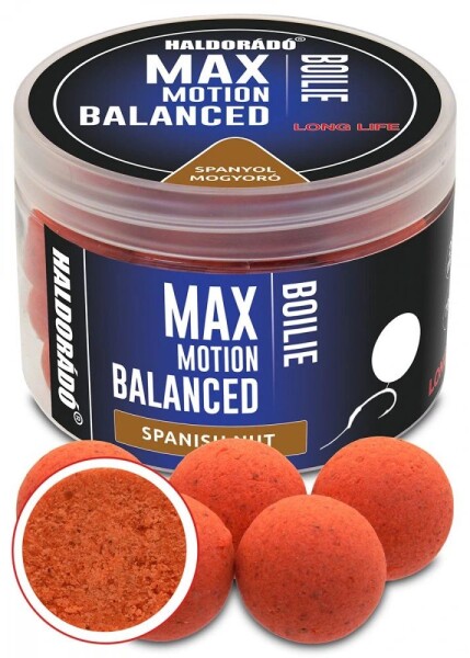 Haldorádó Boilies Balanced Max Motion 20mm 70g - Španělský ořech,Haldorádó Boilies Balanced Max Motion 20mm 70g - Španělský ořech