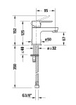 DURAVIT - A.1 Umyvadlová baterie, chrom A11010002010