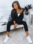 Dámská tepláková souprava AMILIA PREMIUM černá FashionStreet AY0741 M