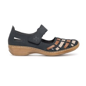 Polobotky Rieker 41369-14 Materiál/-Syntetický,Přírodní kůže (useň) - Lícová