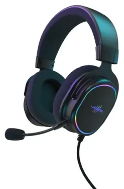 URage SoundZ 800 7.1 V2 černá / Herní sluchátka s mikrofonem / USB-A / 7.1 / DTS Headphone:X 2.0 / LED podsvícení / 2 m