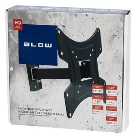 Blow 76-863 černá / Nástěnný držák TV / náklon a otočení 180° / VESA 200x200 / do 42" / nosnost 25 kg (76-863#)