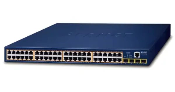 Planet GS-4210-48P4S / Switch / L2 / 48x Gigabit RJ-45 / 4x SFP / PoE 802.3at 600W / QoS (GS-4210-48P4S-V3)