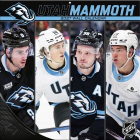 JF Turner Kalendář Utah Mammoth NHL 2027 Wall Calendar