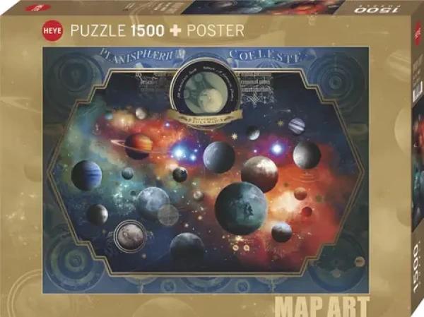 HEYE Puzzle Map Art: Vesmír