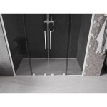 MEXEN/S - Velar Duo posuvné sprchové dveře 170 cm, grafit, bílá 871-170-000-42-20