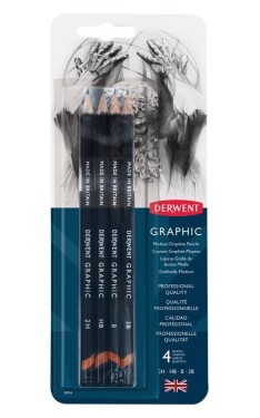 Sada grafit.tužek 4ks GRAPHIC - MEDIUM BLISTER
